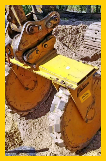 Felco excavator attachments for soil compaction | MGM Attachments